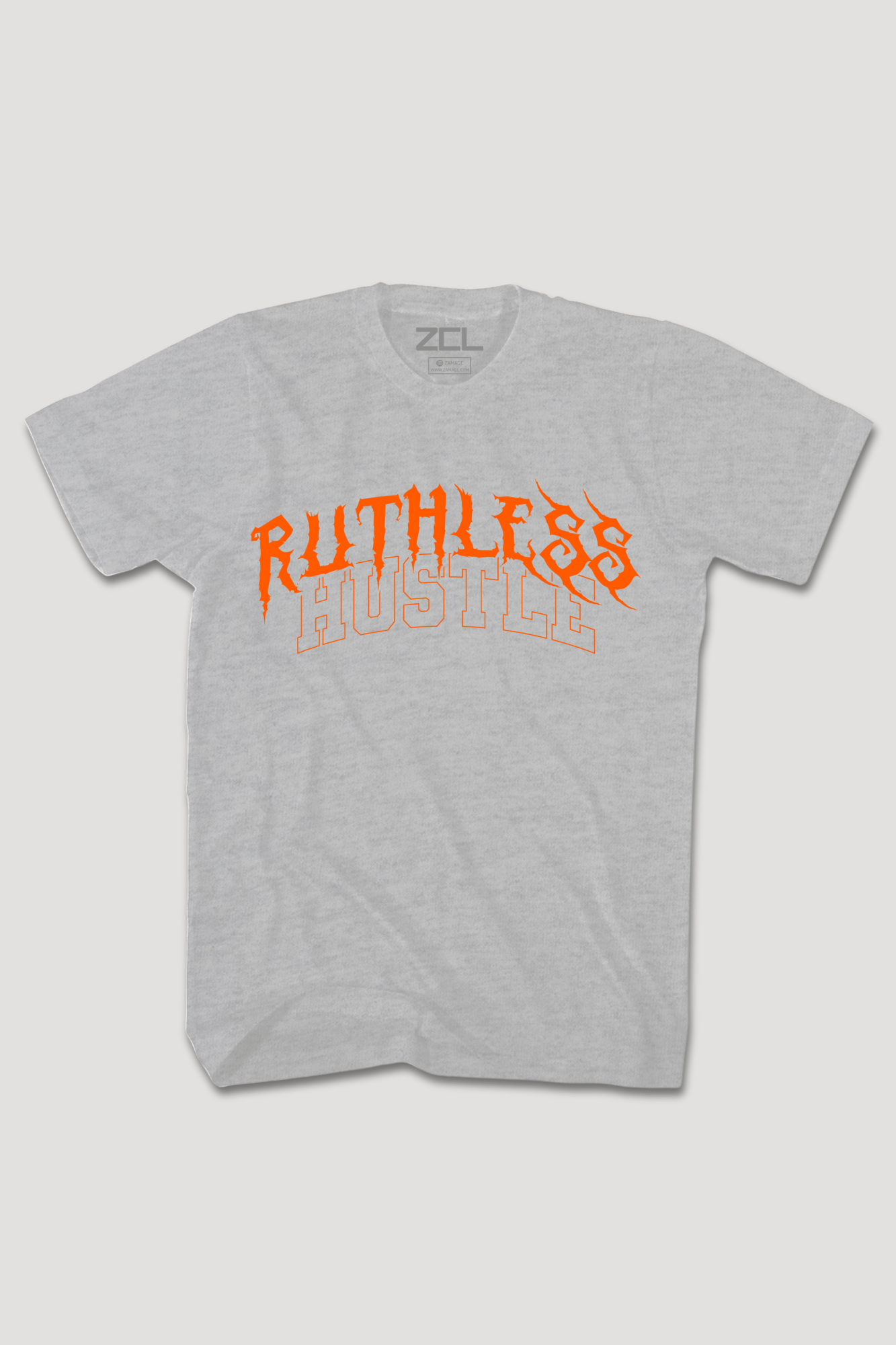 Ruthless Hustle Tee (Orange Logo)