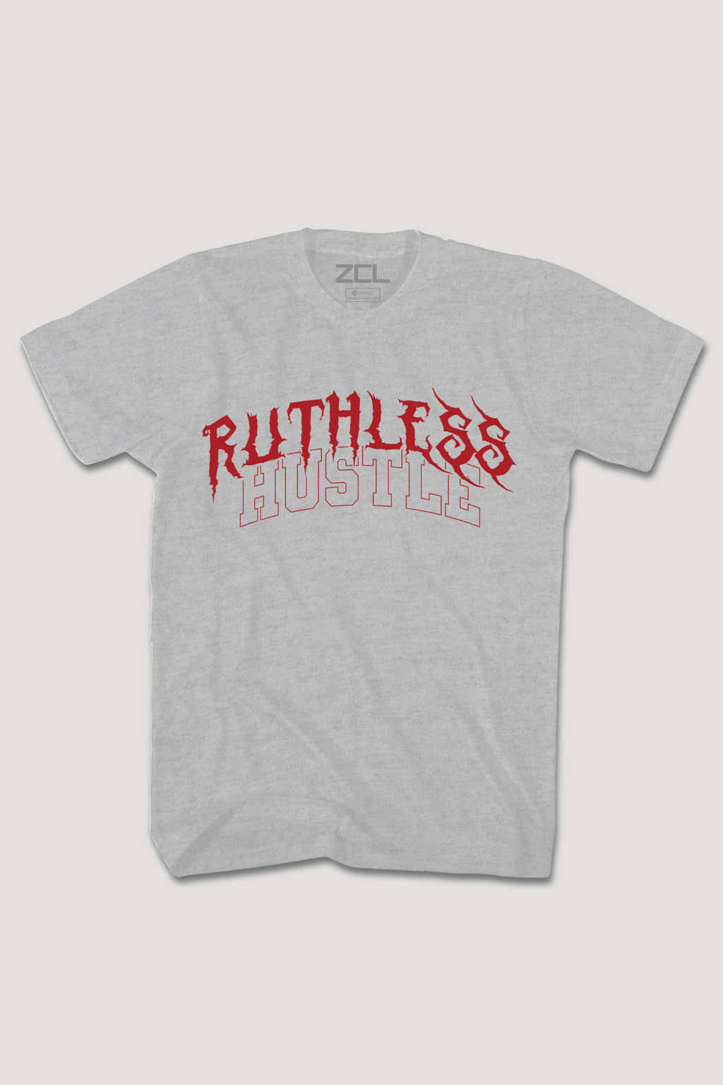 Ruthless Hustle Tee (Red Logo)