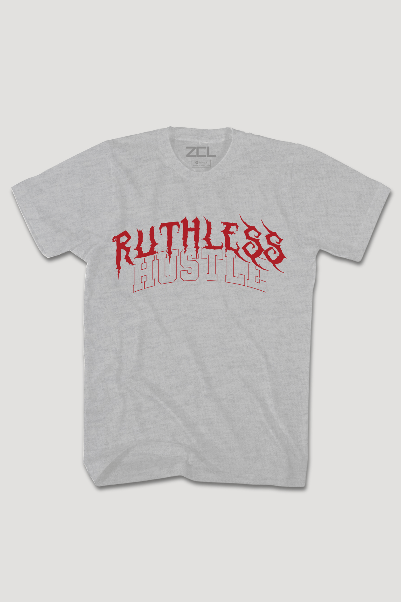 Ruthless Hustle Tee (Red Logo)