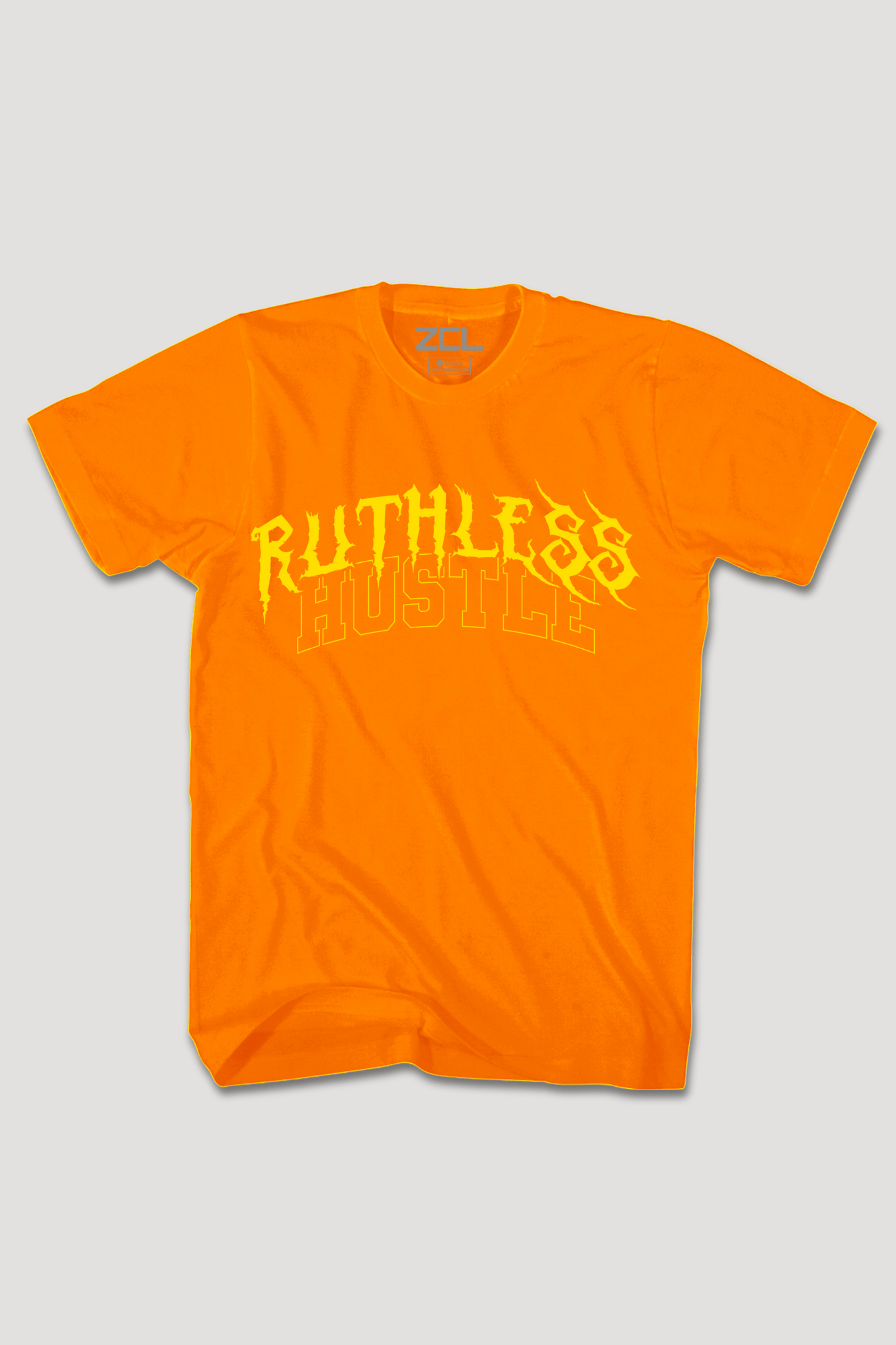 Ruthless Hustle Tee (Yellow Logo)