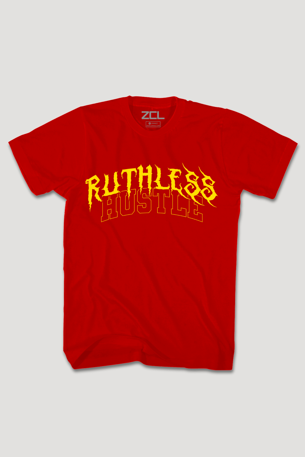 Ruthless Hustle Tee (Yellow Logo)