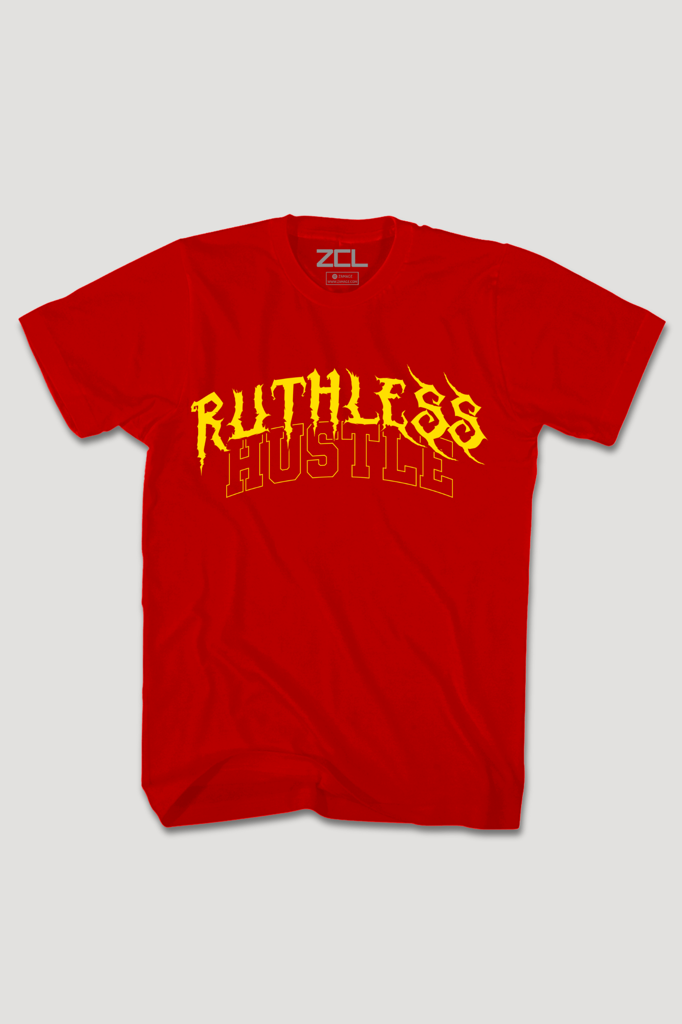 Ruthless Hustle Tee (Yellow Logo)