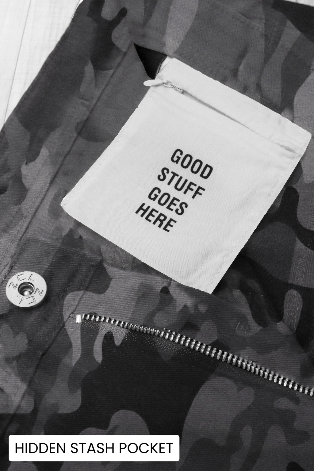 Vortex Cargo Stacked Denim (Black Camo)