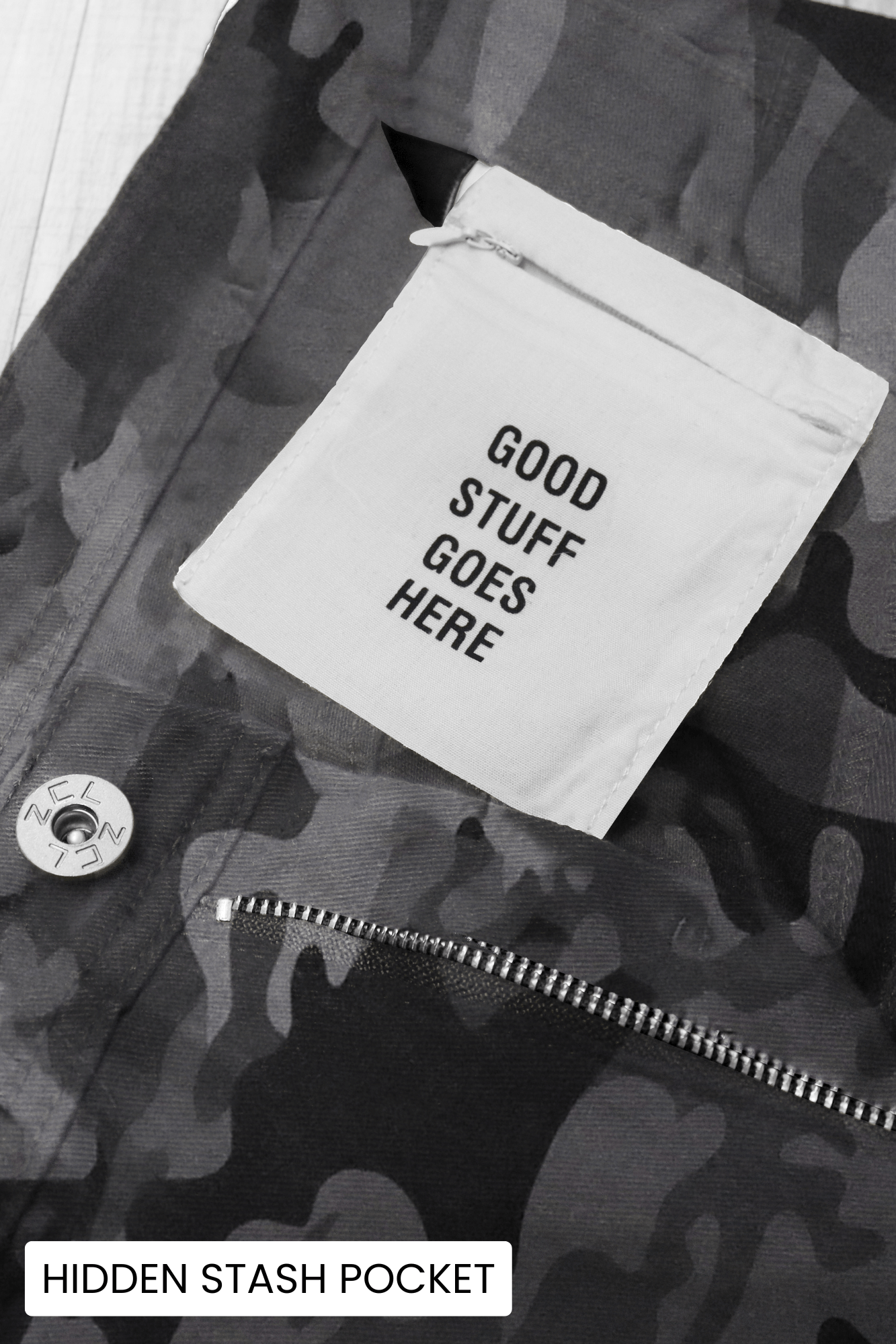 Vortex Cargo Stacked Denim (Black Camo)