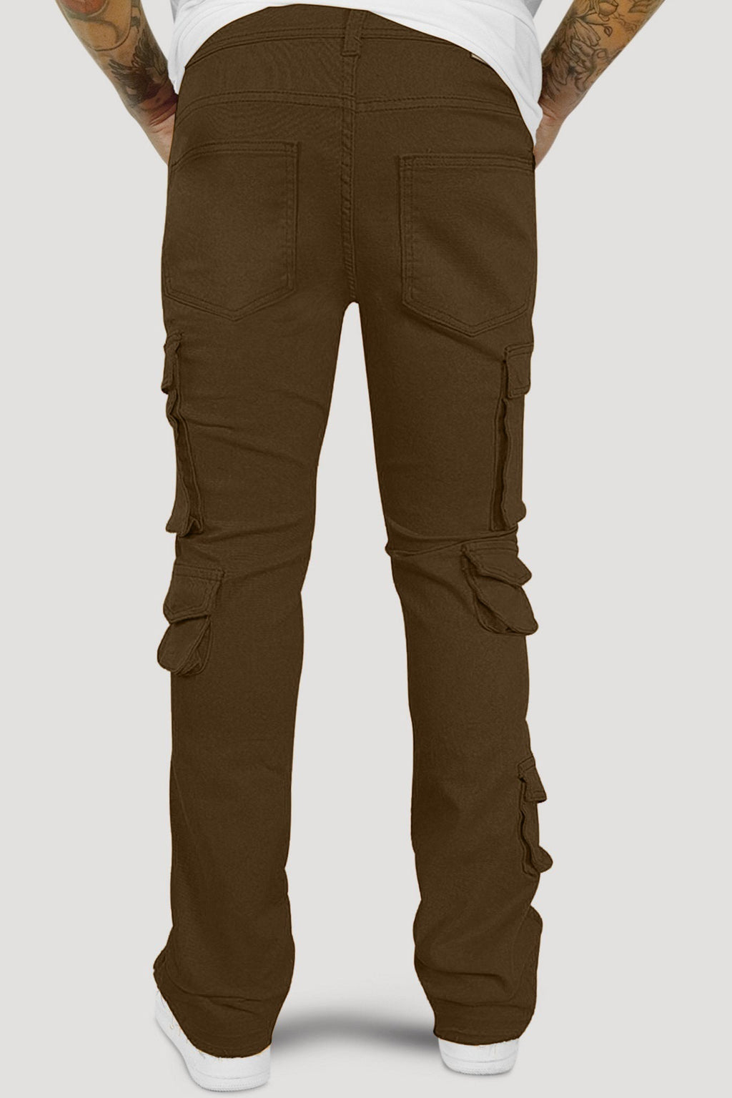 Vortex Cargo Stacked Denim (Brown)