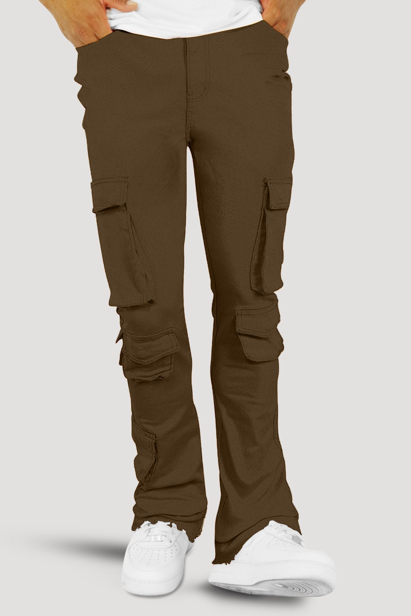 Vortex Cargo Stacked Denim (Brown)