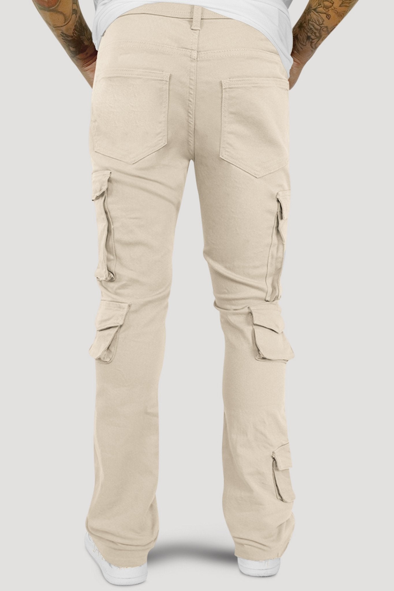 Vortex Cargo Stacked Denim (Grey)