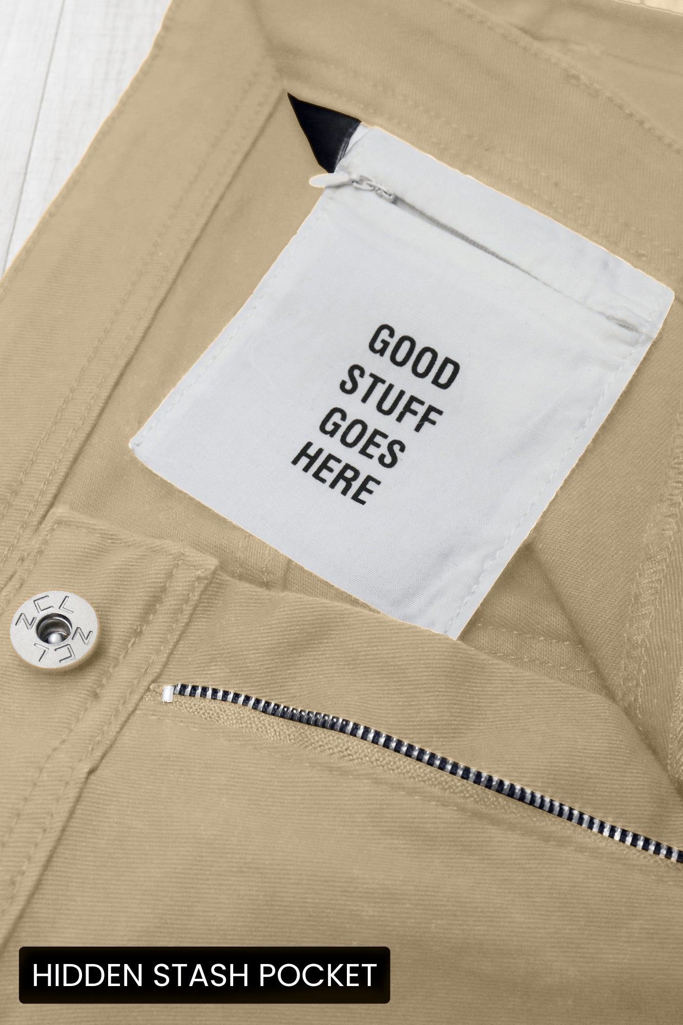 Vortex Cargo Stacked Denim (Khaki)