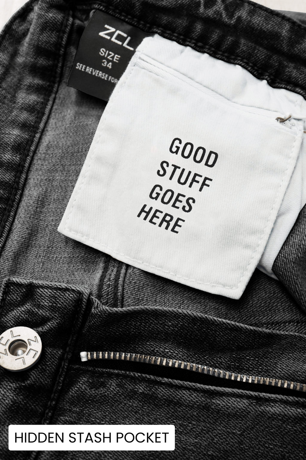 Vortex Stacked Denim (Black Bleach Wash)