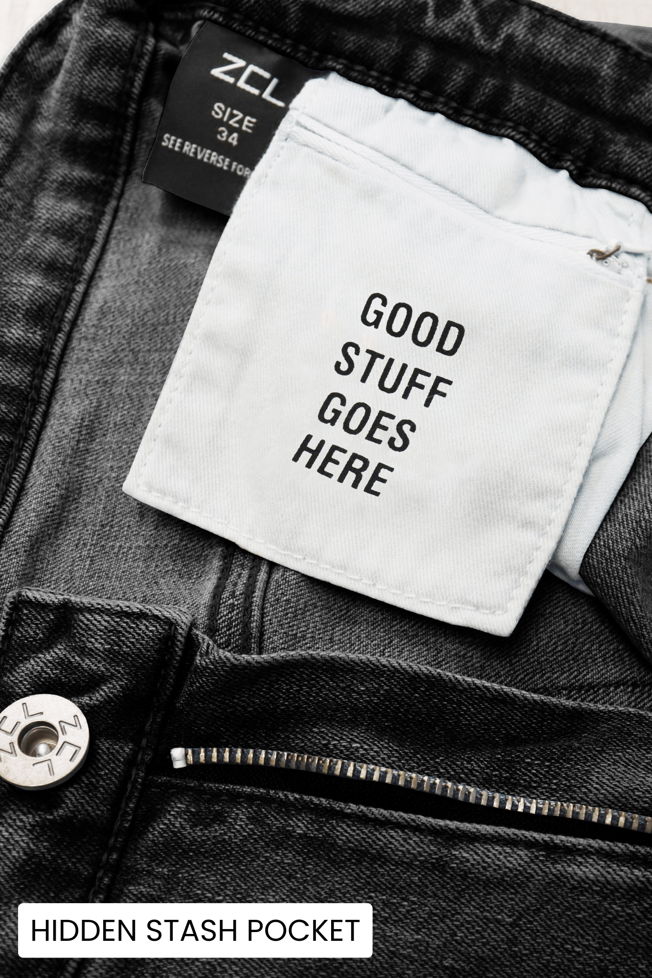 Vortex Stacked Denim (Black Bleach Wash)