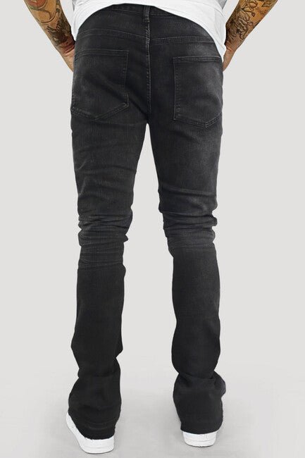 Vortex Stacked Denim (Black Bleach Wash)