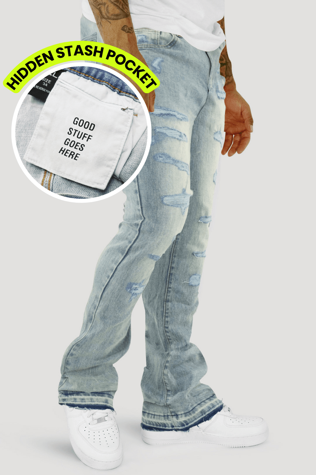 Vortex Stacked Denim (Blue Wash)