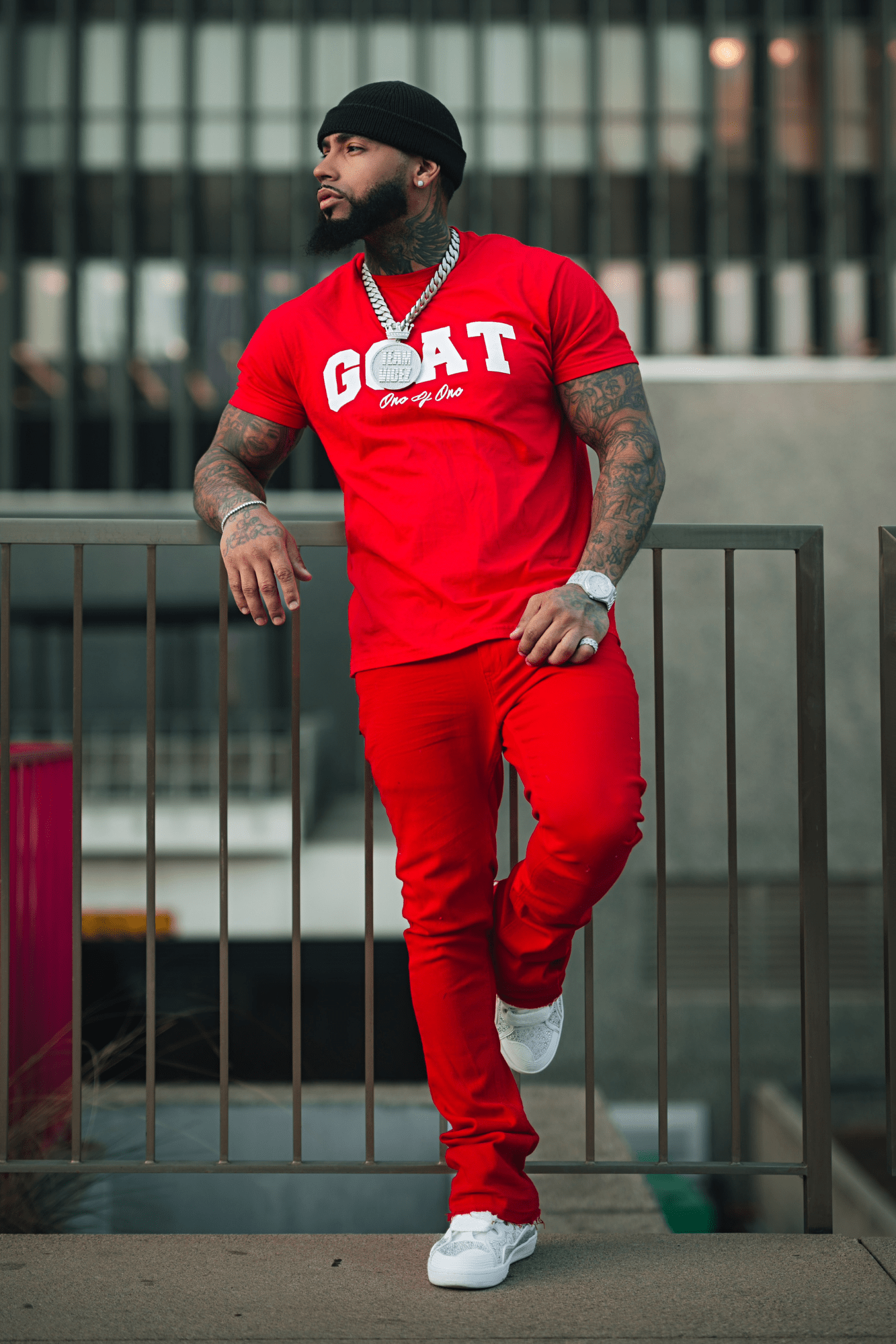 Vortex Stacked Denim (Red)