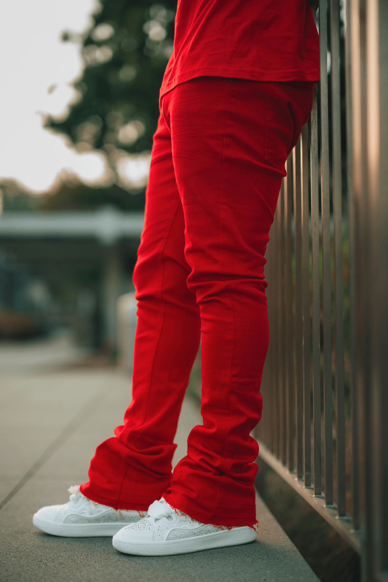Vortex Stacked Denim (Red)