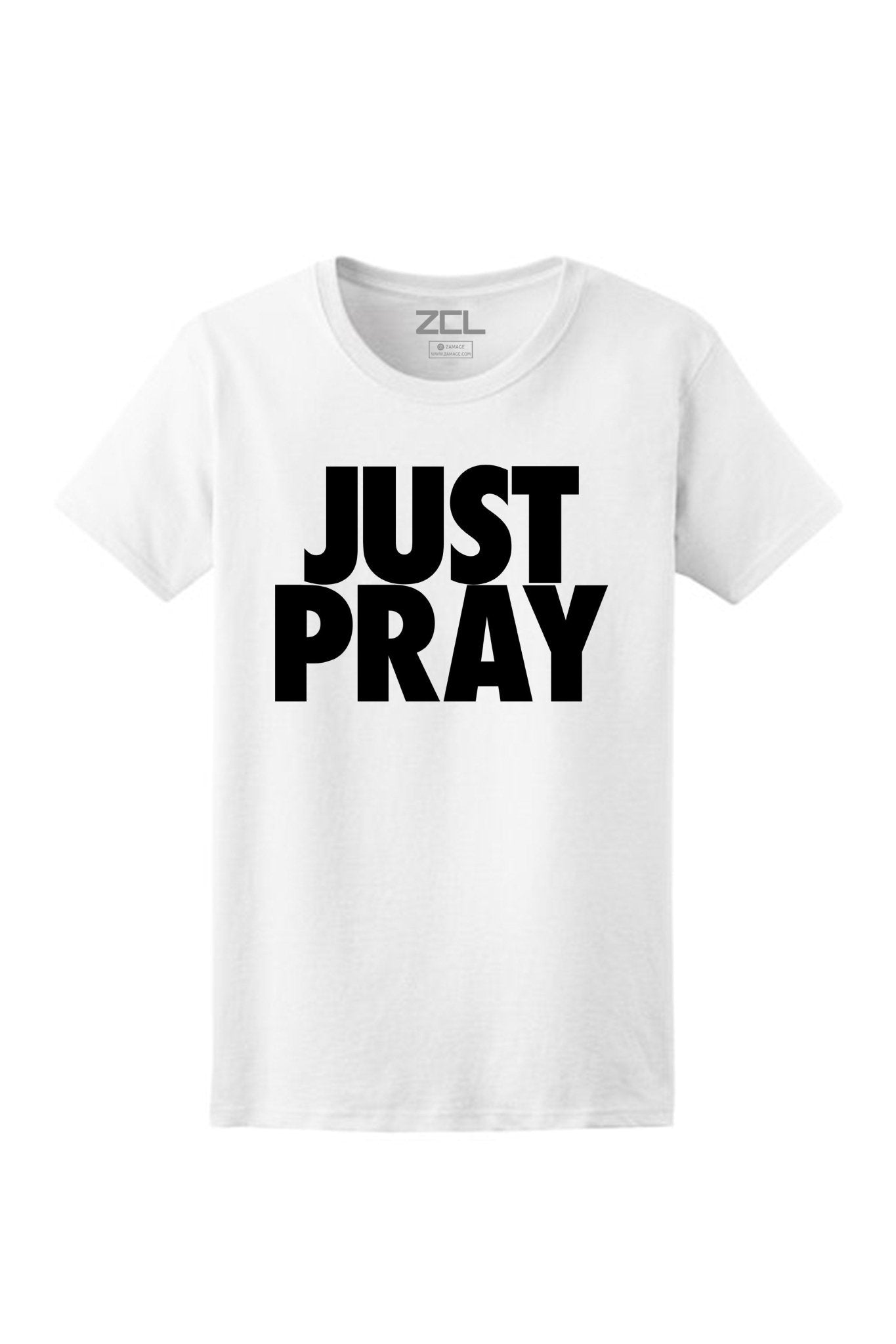 Women's Just Pray Tee (Black Logo)