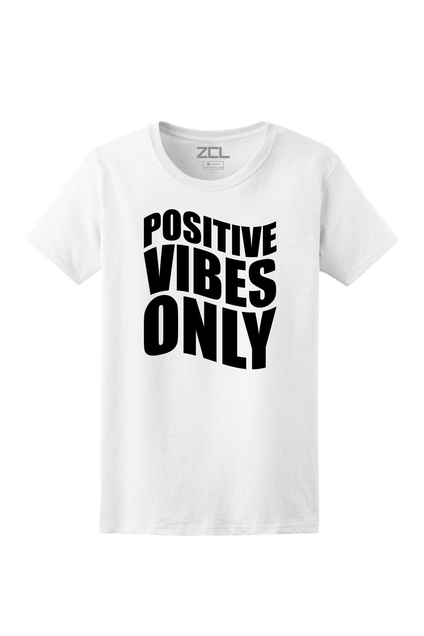 Women's Positive Vibes Only Tee (Black Logo)