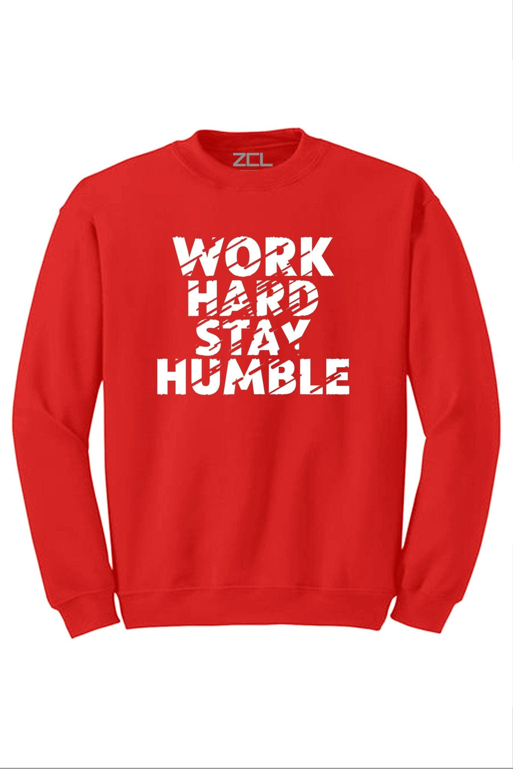 Work Hard Stay Humble Crewneck Sweatshirt (White Logo)