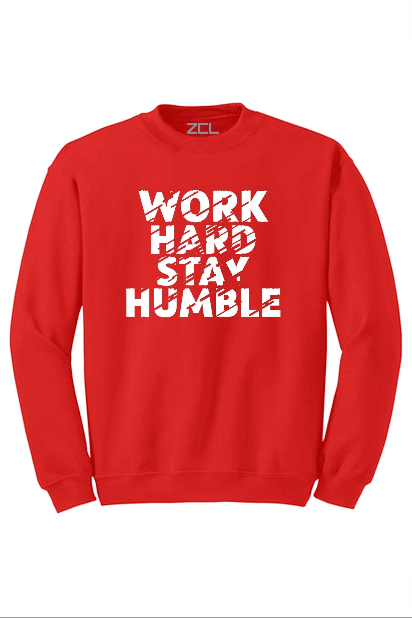 Work Hard Stay Humble Crewneck Sweatshirt (White Logo)