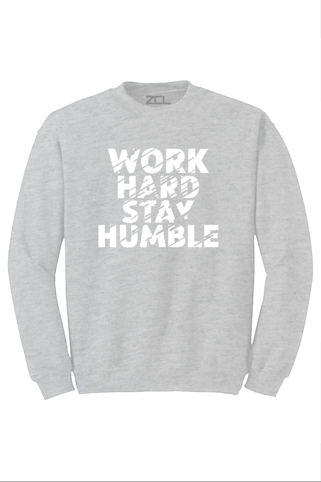 Work Hard Stay Humble Crewneck Sweatshirt (White Logo)