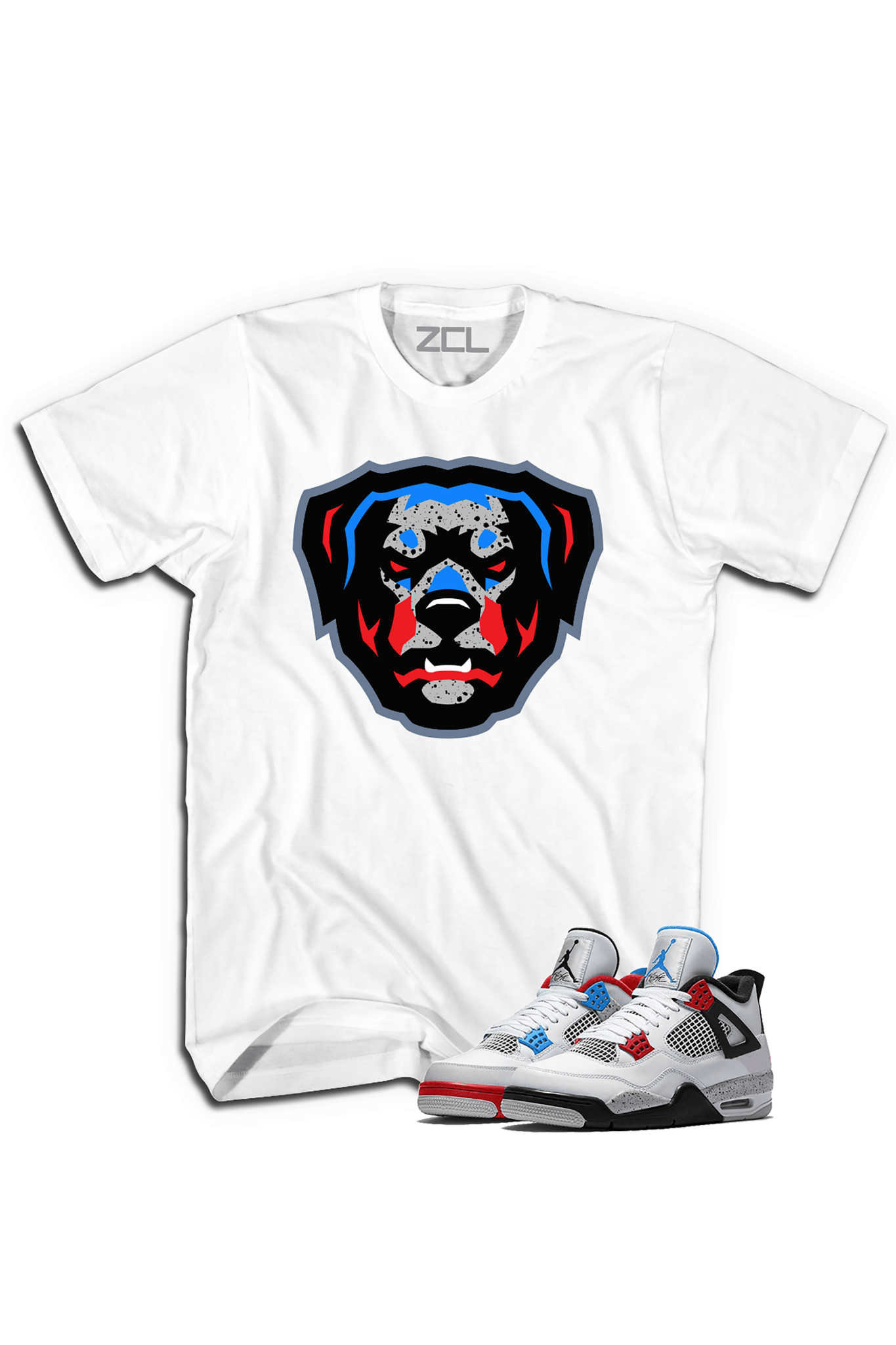 ZCL Loyalty “What Theâ€?Jordan 4 HookUp  Tee (White)